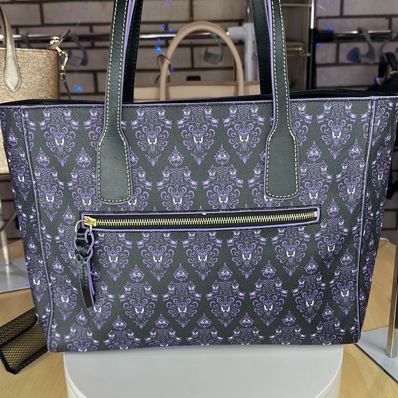 💥DOONEY & BOURKE - Disney's Haunted Mansion Wallpaper Totebag - U008 - Picture 8 of 17